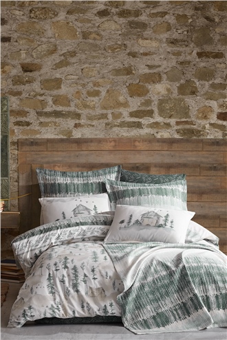 Country Double Size Bedspread Set - Village