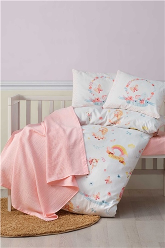 Ranforce Baby Blanket & Duvet Cover Set - Unicorn