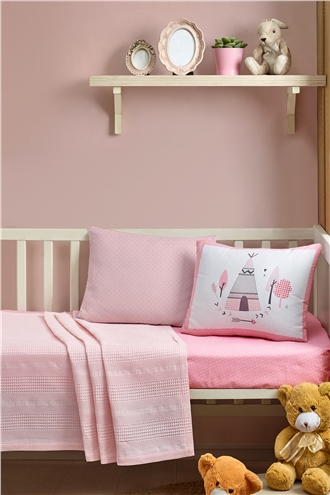 Ranforce Baby Pique Set Jungle Pink